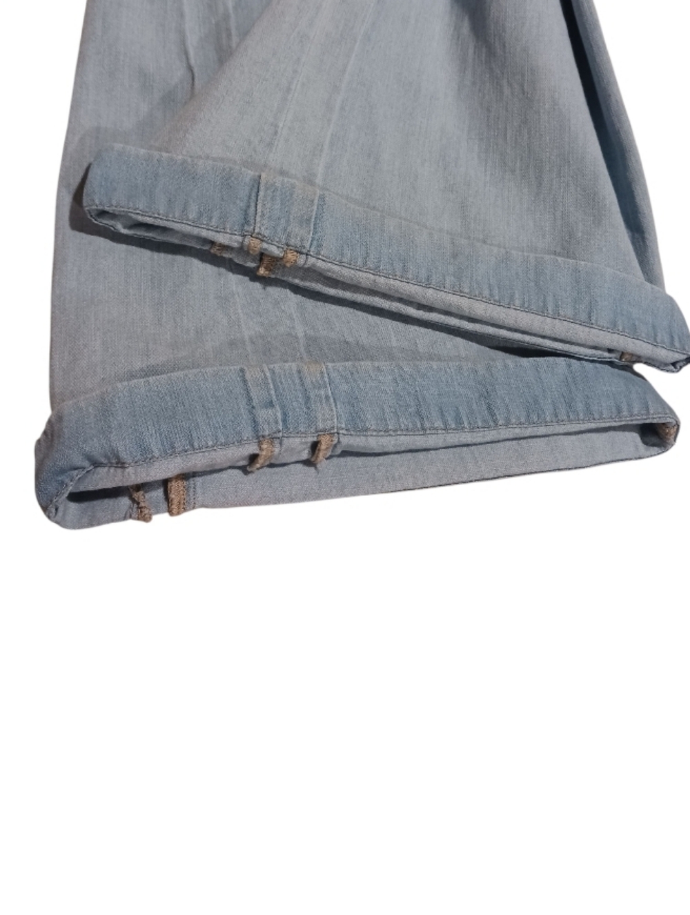 Pilcro Flare Cut Linen Blend Denim Jeans Pants - Picture 12 of 13